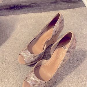 UGG snakeskin pump heels comfortable